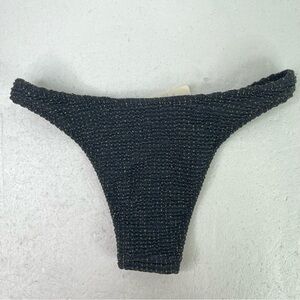 Aerie Black and Gold Bikini Bottom Swimsuit Women’s XS